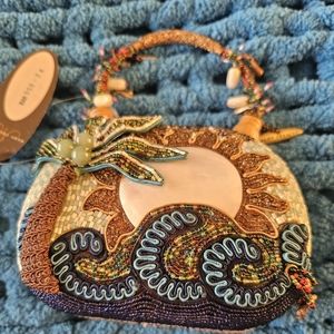Mary Frances Coconut Grove Mini Beaded Hand Bag